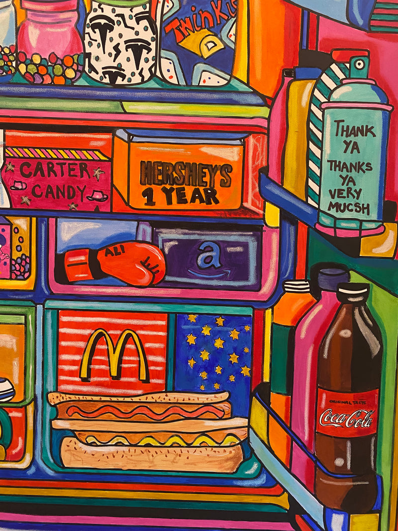 American Fridge Original Painting